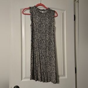 Maurices 24/7 Black and Cream Sleeveless Dress